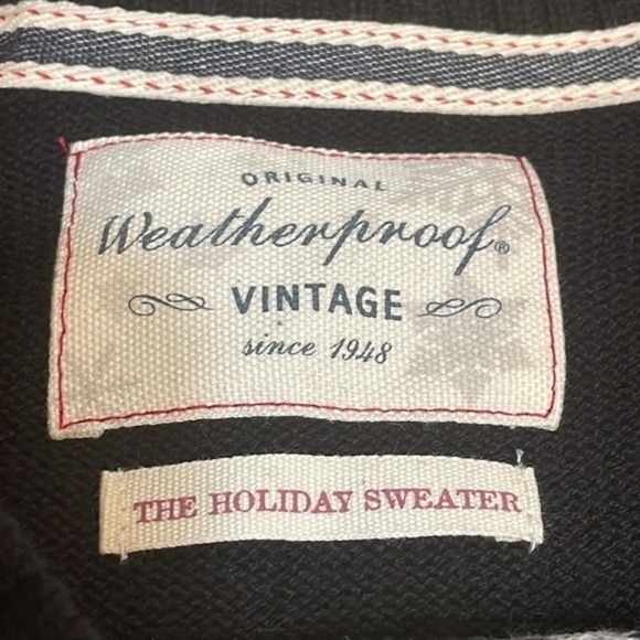 Weatherproof Vintage Men’s sweater Holiday Crew collar Fair Isle new Size small - Picture 2 of 7